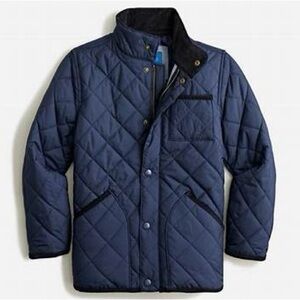 J. Crew Kids Quilted Navy Field Jacket Size XL (EUC)